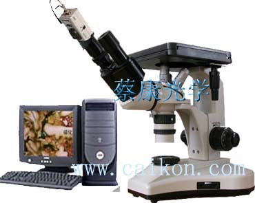 蔡康雙目倒置式金相顯微鏡4XBC
